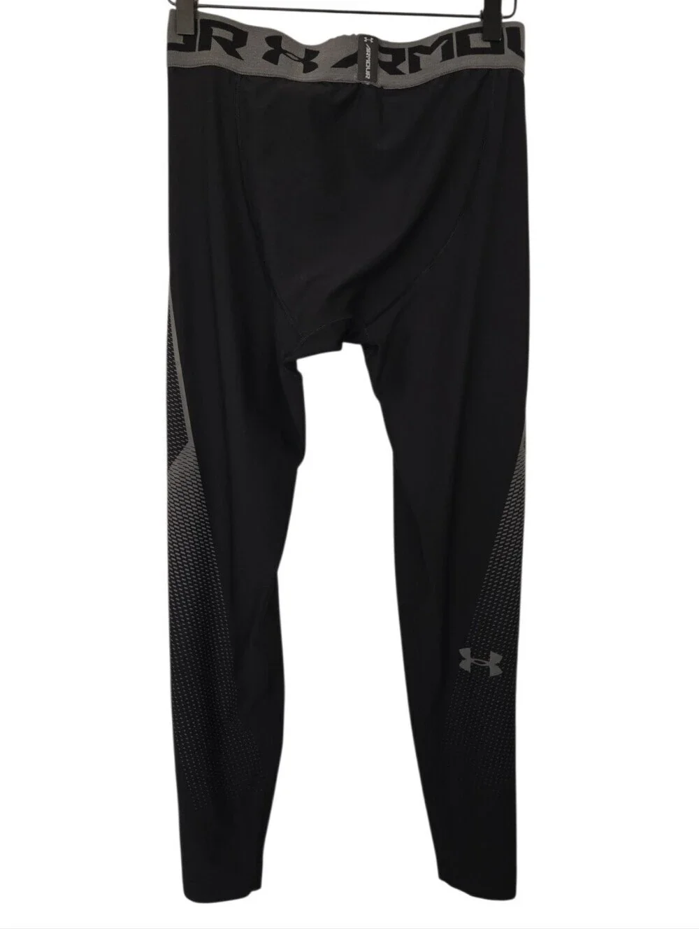 ✨ Under Armour Men's Compression Leggings Black Gray Performance Tights XL